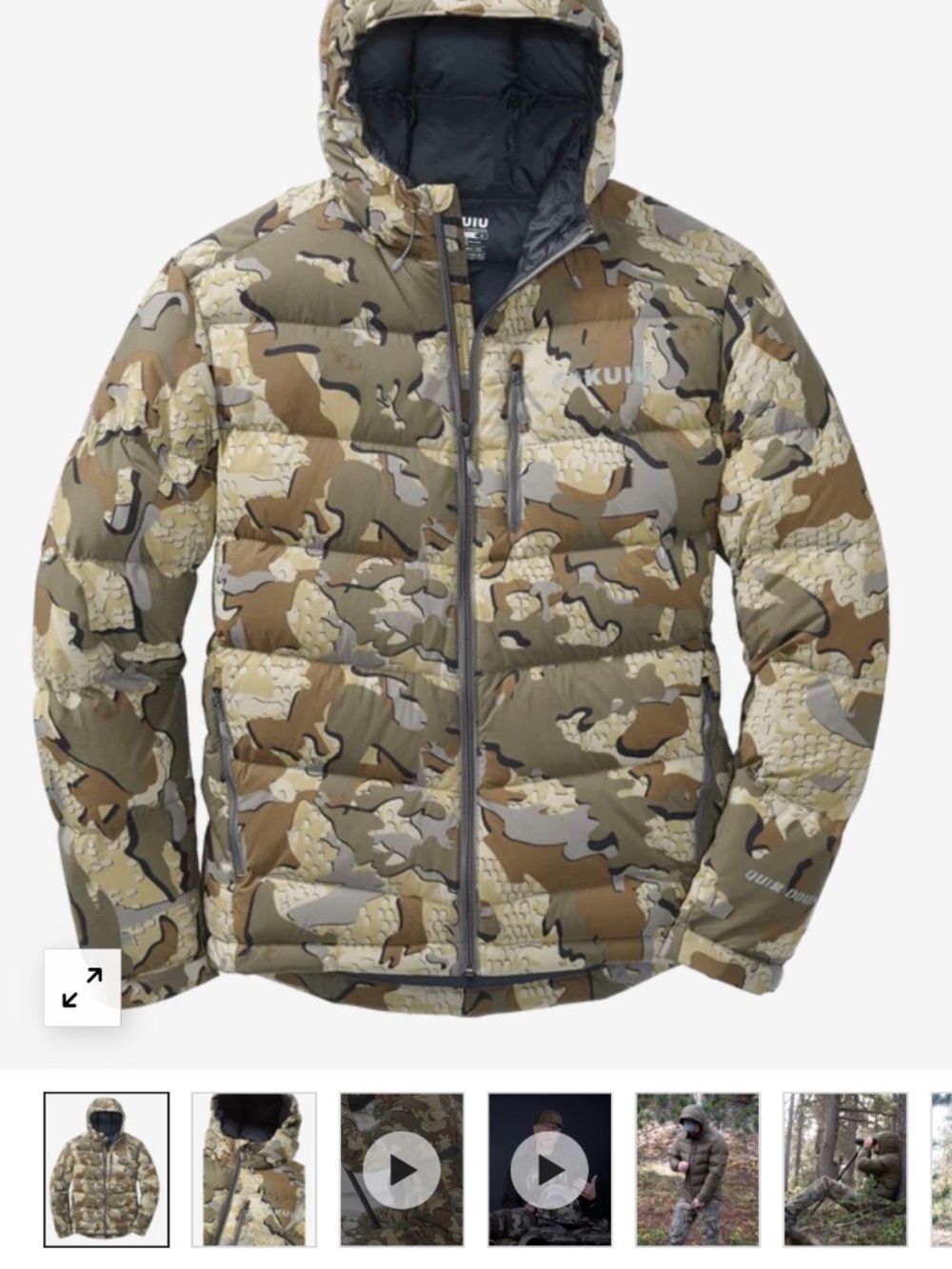 KUIU SUPER DOWN PRO HOODED JACKET
